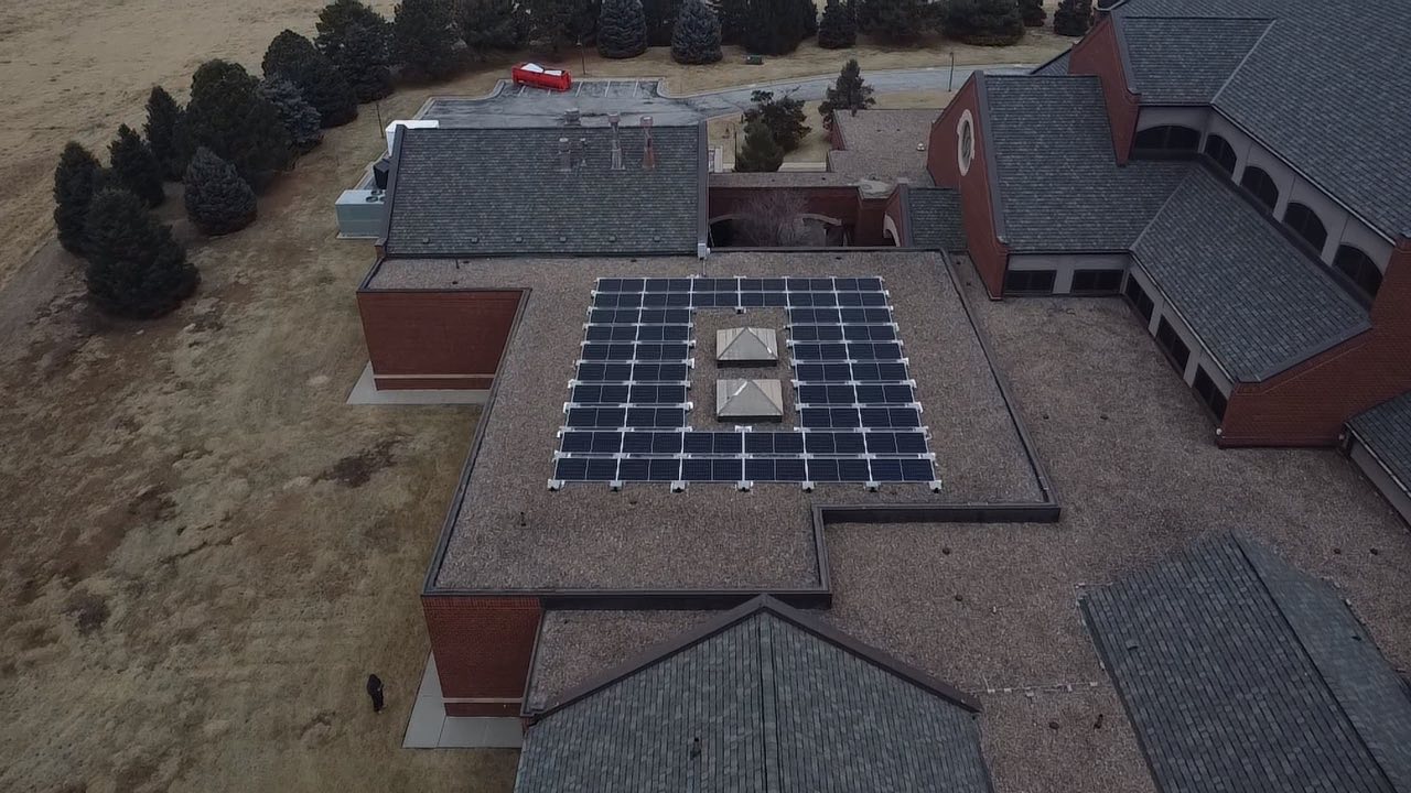 Professional solar installation